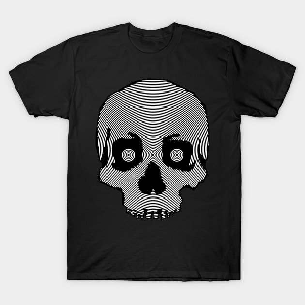 spiral skull T-Shirt by Sauher